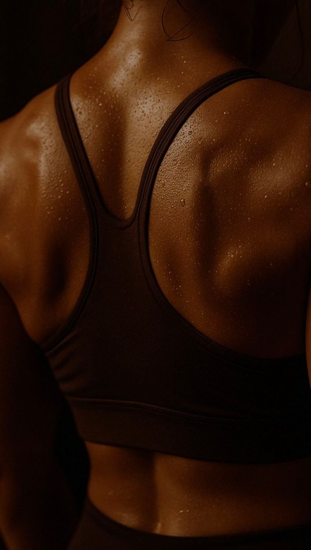 Toned back and shoulders